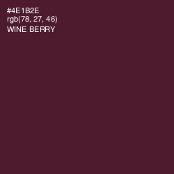 #4E1B2E - Wine Berry Color Image